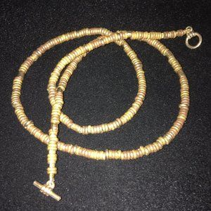 Vintage African Brass Bead Necklace